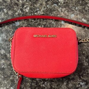 Michael Kors Vibrant Red Crossbody Bag